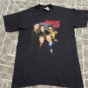 Black BSB Backstreet Boys Graphic T-Shirt